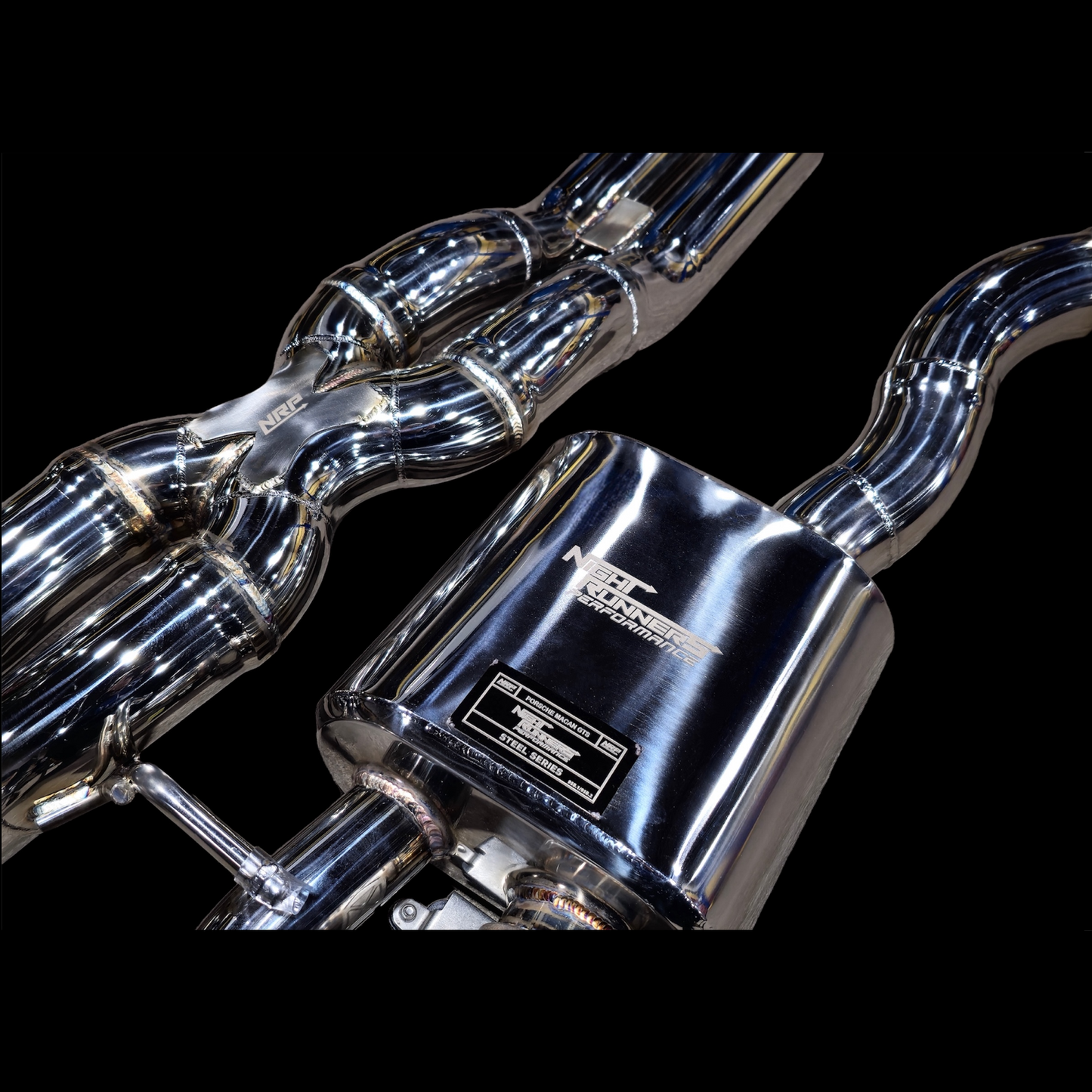 NRP Porsche Macan S/GTS/Turbo STEEL Series Valved Cat-Back Exhaust System