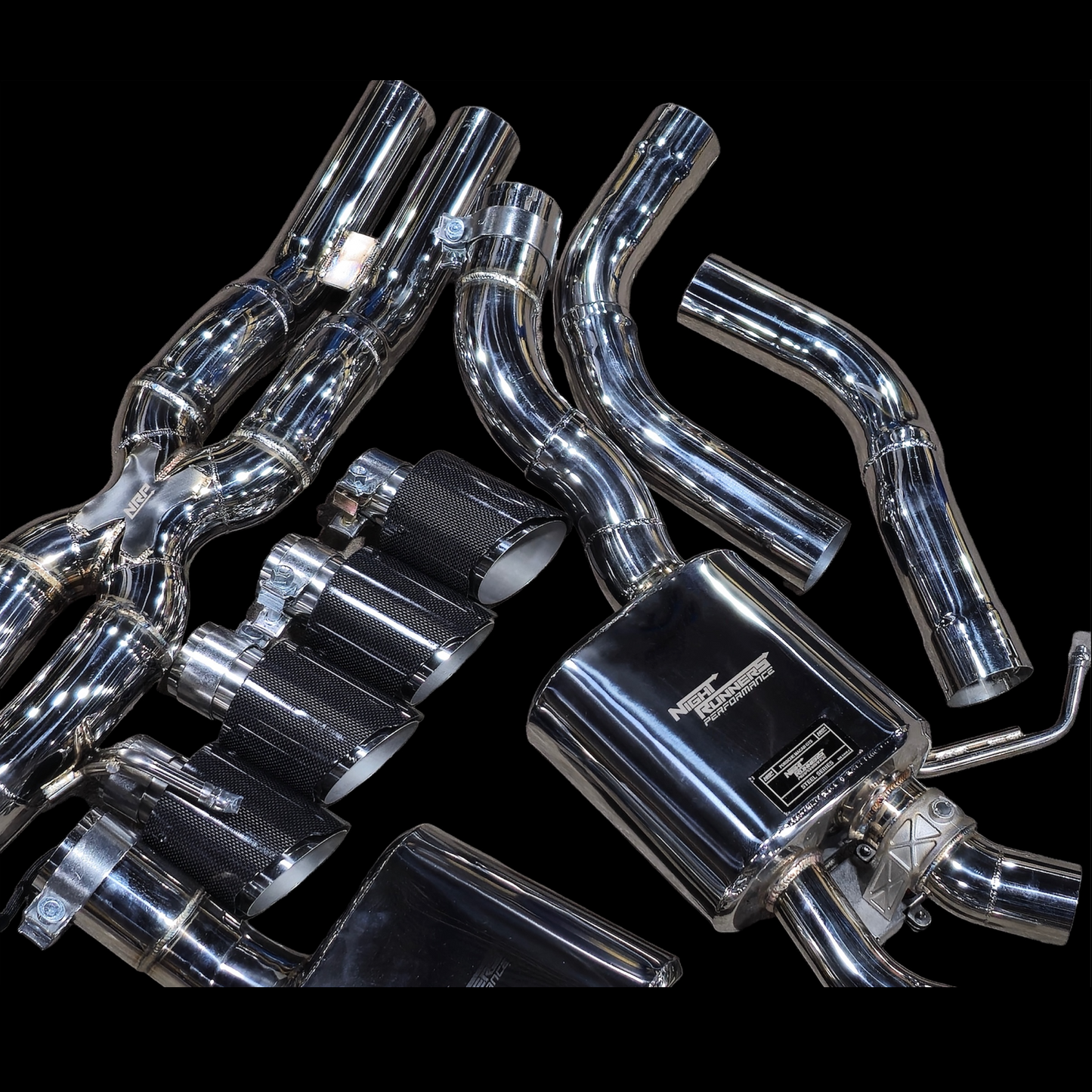 NRP Porsche Macan S/GTS/Turbo STEEL Series Valved Cat-Back Exhaust System