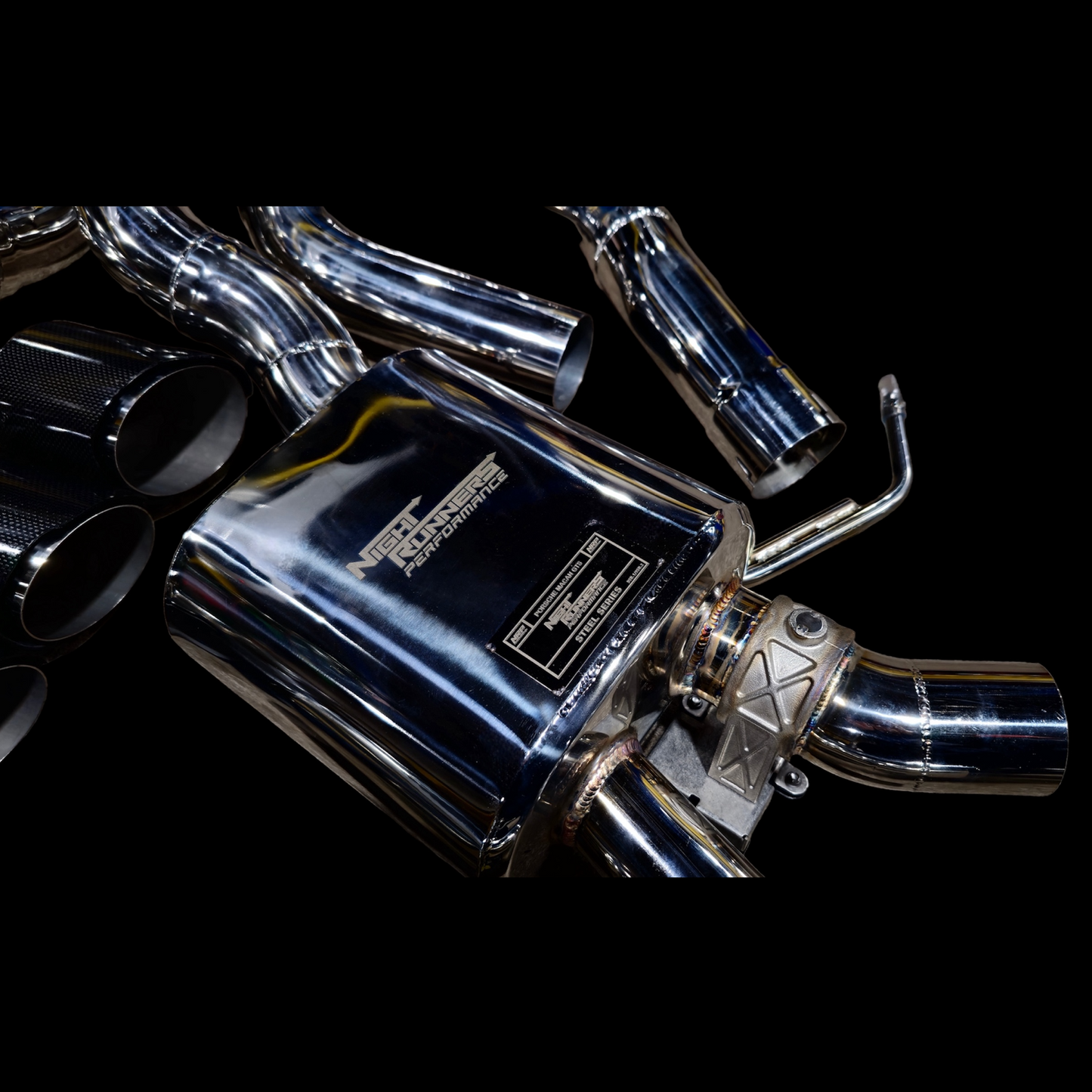 NRP Porsche Macan S/GTS/Turbo STEEL Series Valved Cat-Back Exhaust System