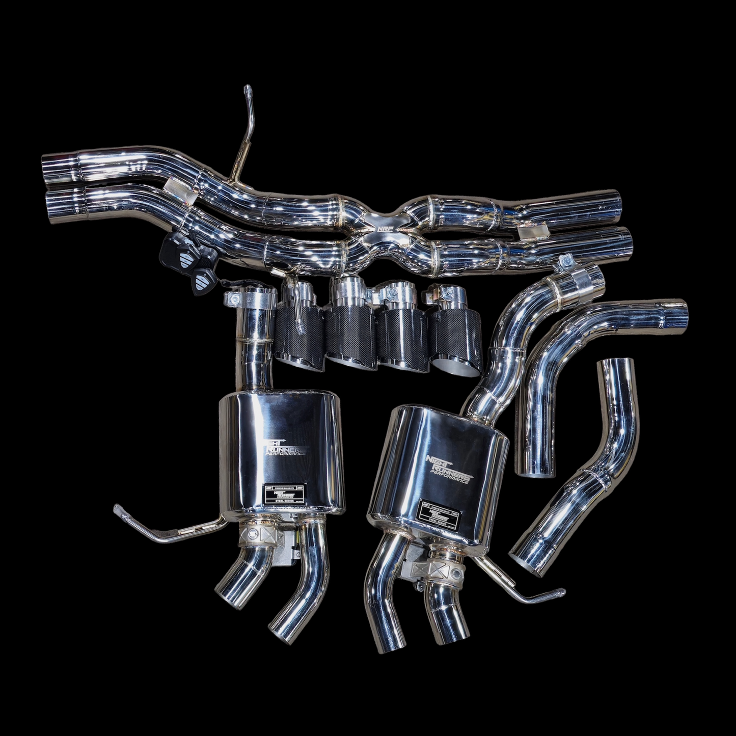 NRP Porsche Macan S/GTS/Turbo STEEL Series Valved Cat-Back Exhaust System