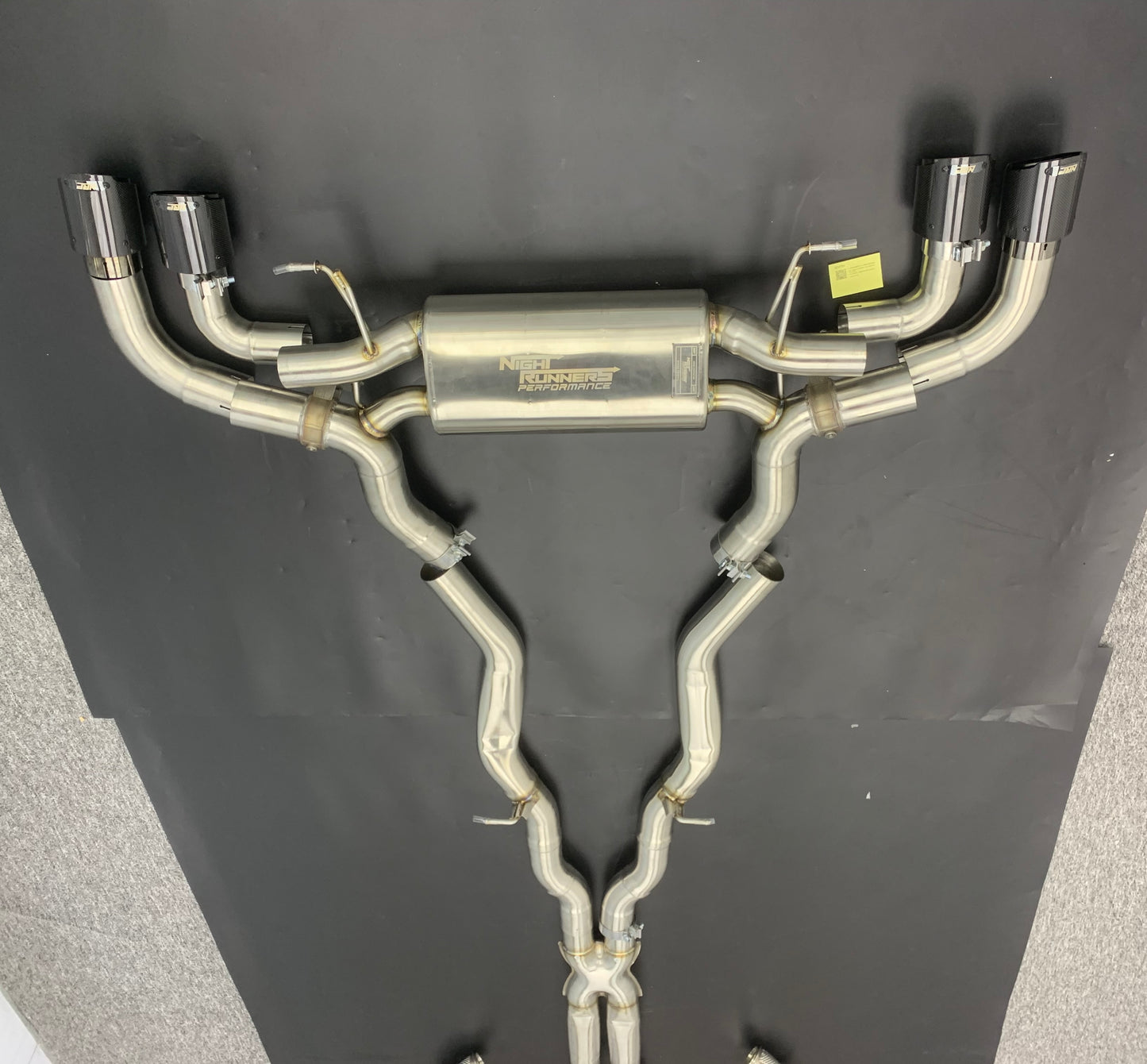 NRP BMW M5 M8 Catless Downpipes with Heat Shield