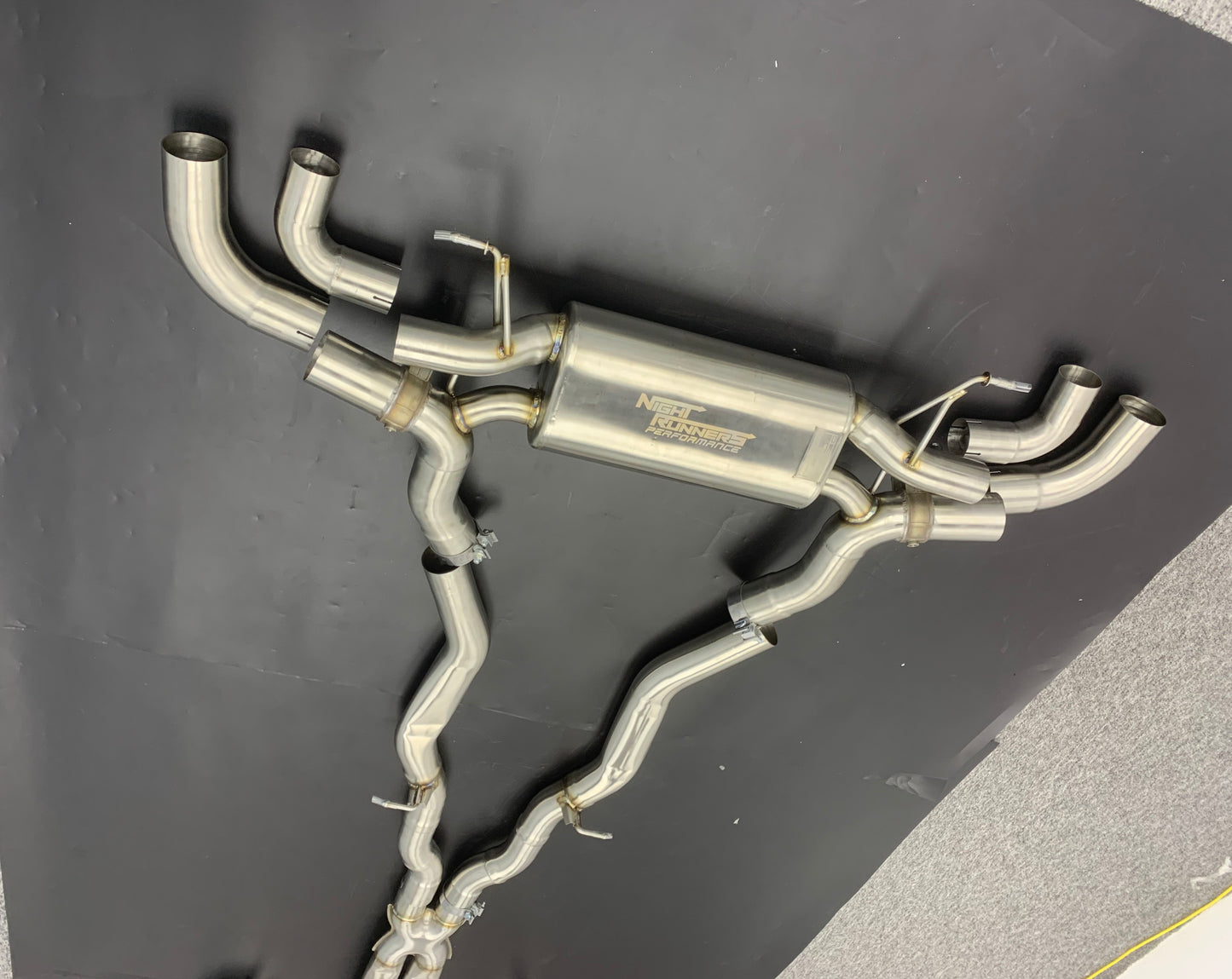 NRP BMW M5 M8 Catless Downpipes with Heat Shield
