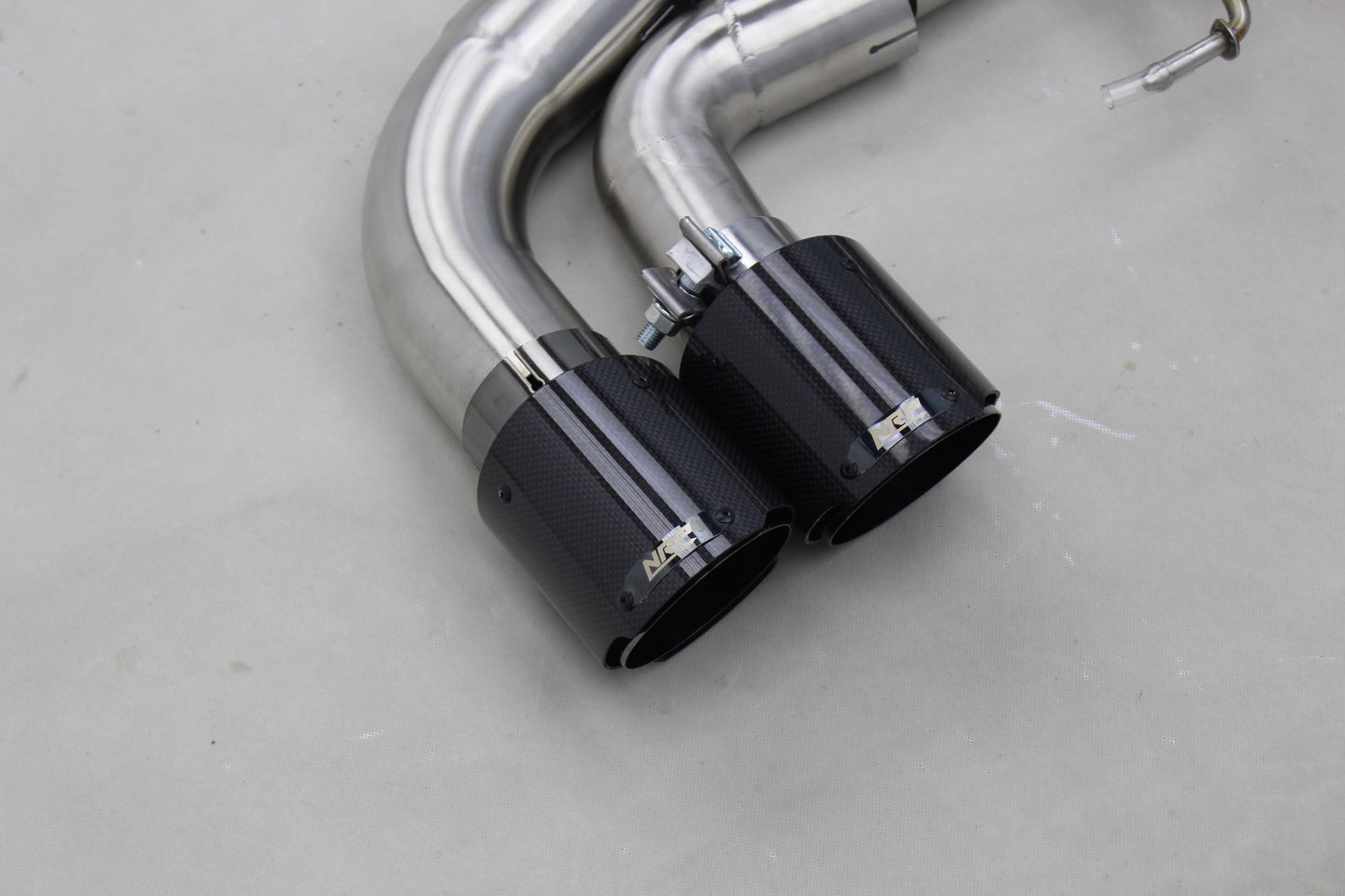 NRP BMW M5 M8 Catless Downpipes with Heat Shield