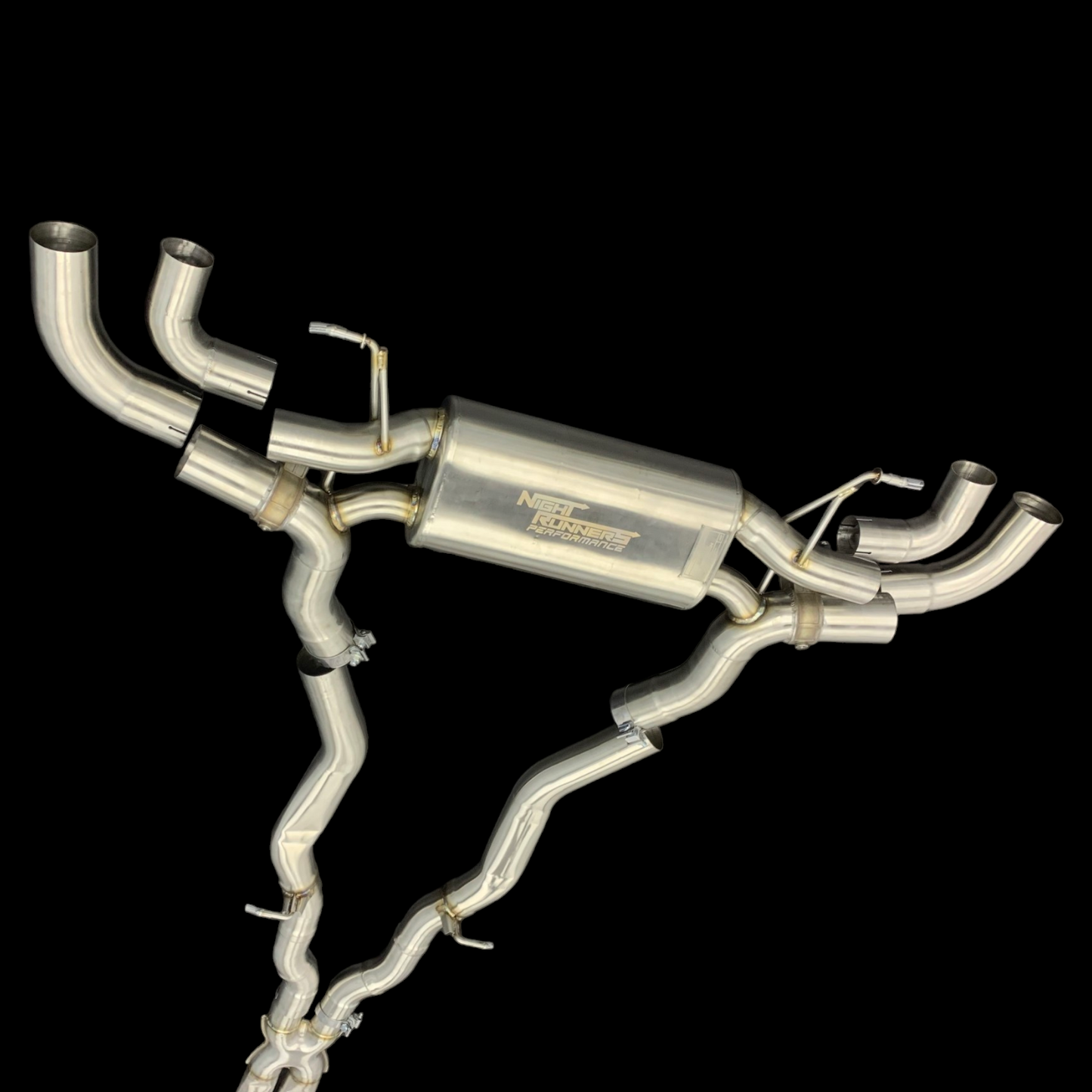 NRP M5 M8 Catted High-Flow Downpipes with Heat Shield