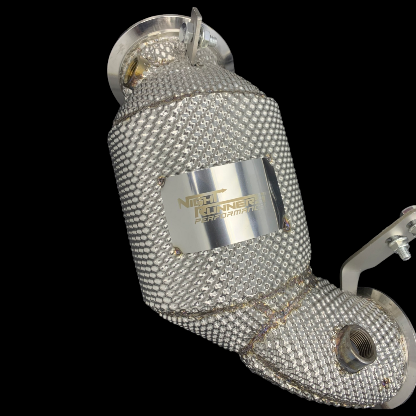 NRP BMW M5 M8 Catless Downpipes with Heat Shield