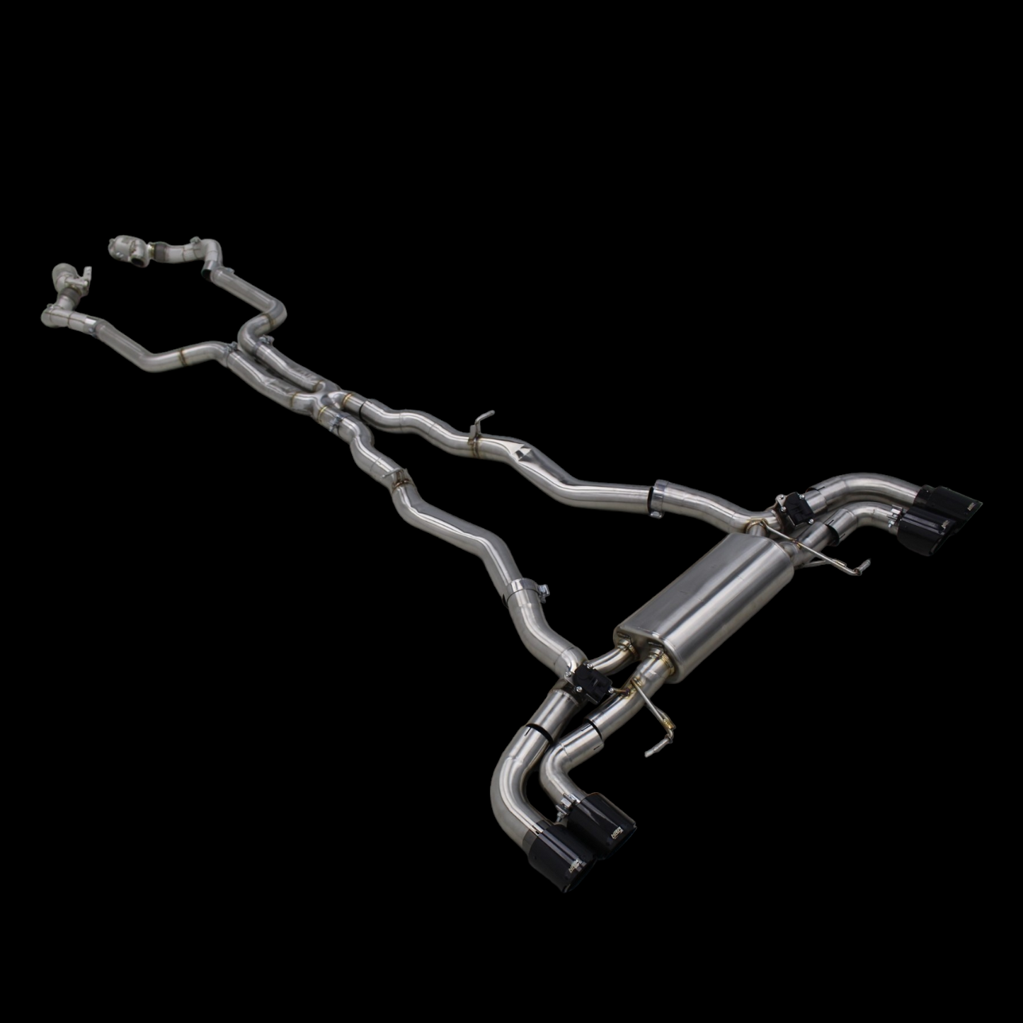 NRP BMW M5 M8 Catless Downpipes with Heat Shield