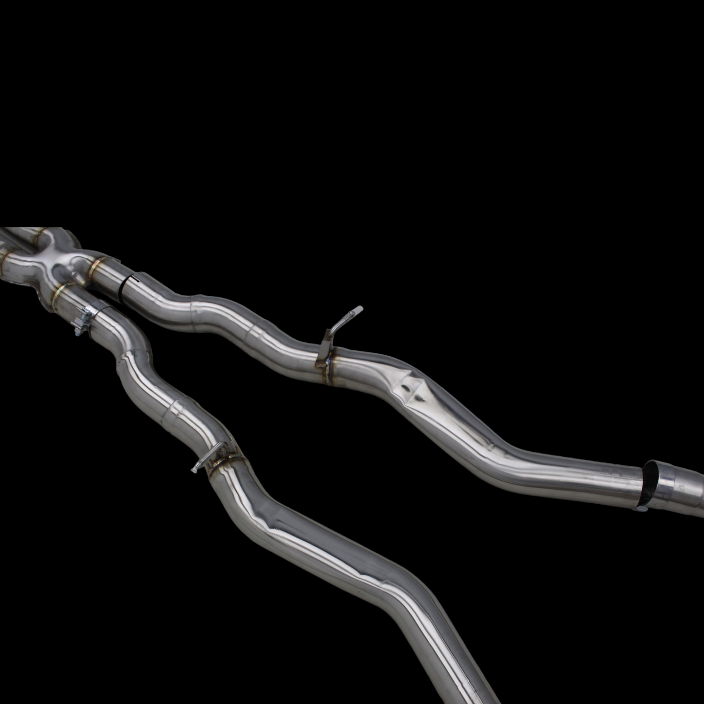 NRP BMW M5 M8 Catless Downpipes with Heat Shield