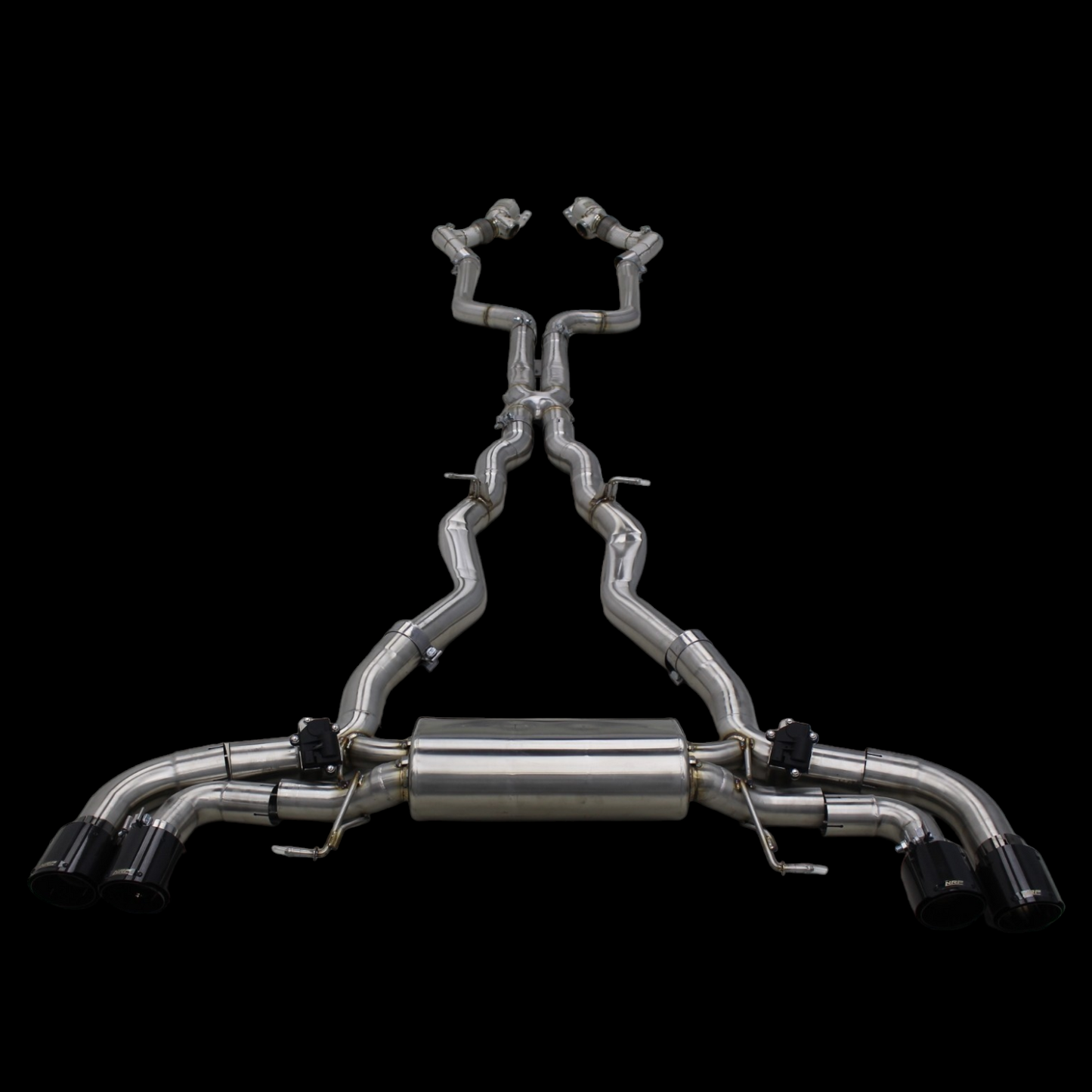NRP BMW M5 M8 Catless Downpipes with Heat Shield