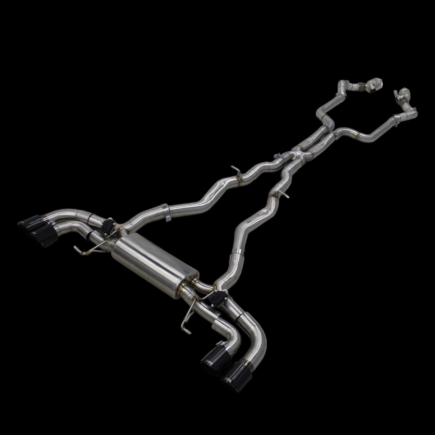 NRP M5 M8 Catted High-Flow Downpipes with Heat Shield