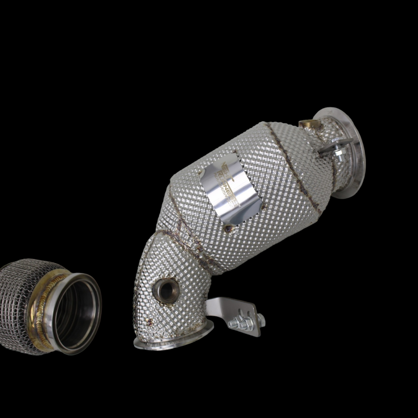 NRP BMW M5 M8 Catless Downpipes with Heat Shield