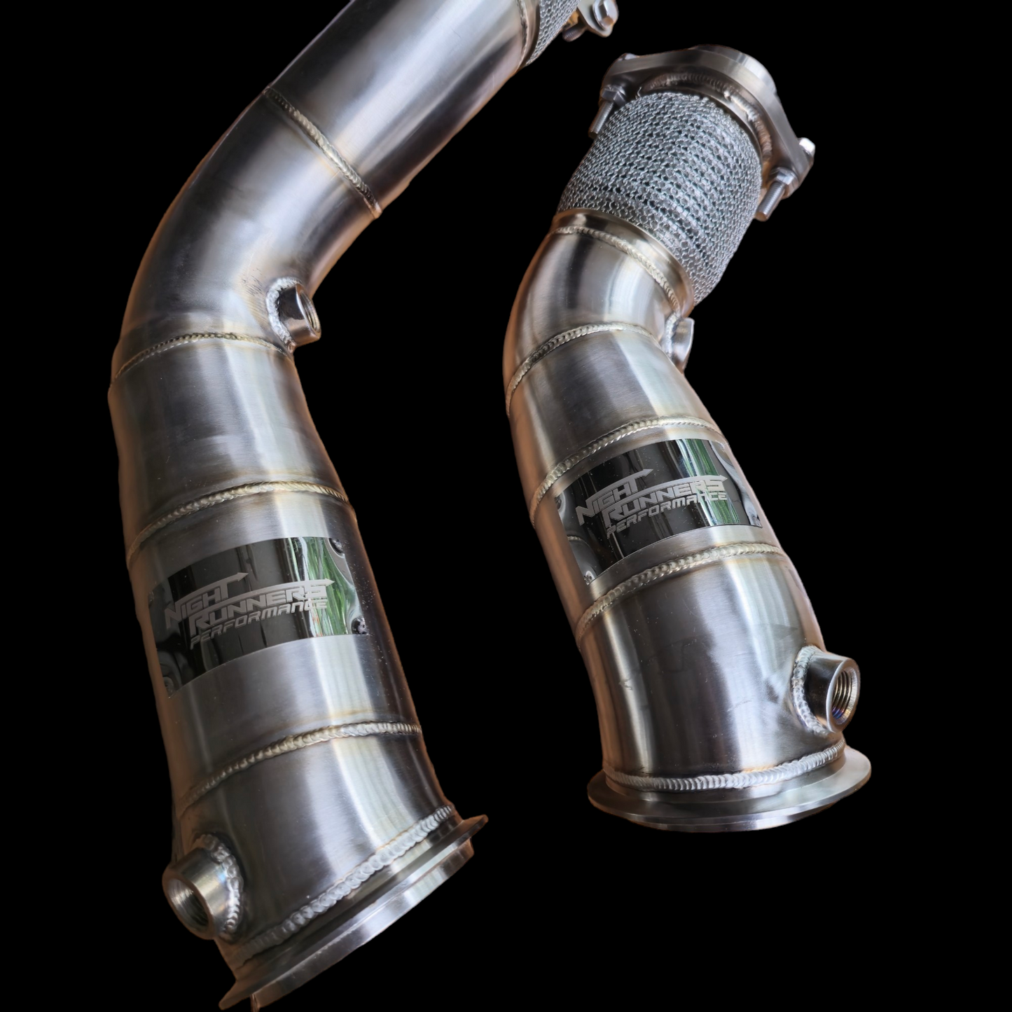 NightRunners Performance Titanium Charge Pipes and J-pipe Kit for BMW M3 | M4 | M2C | F80 F82 F87 S55