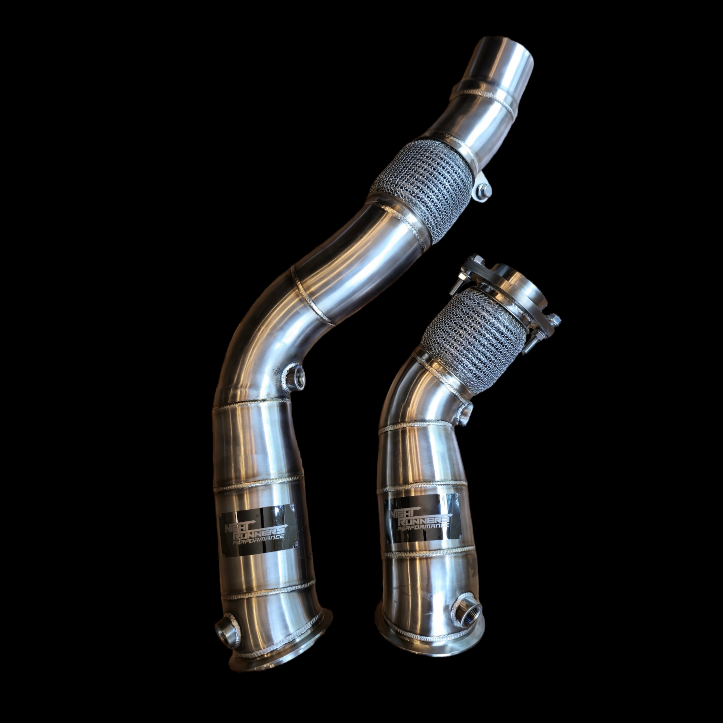 NightRunners Performance Titanium Charge Pipes and J-pipe Kit for BMW M3 | M4 | M2C | F80 F82 F87 S55