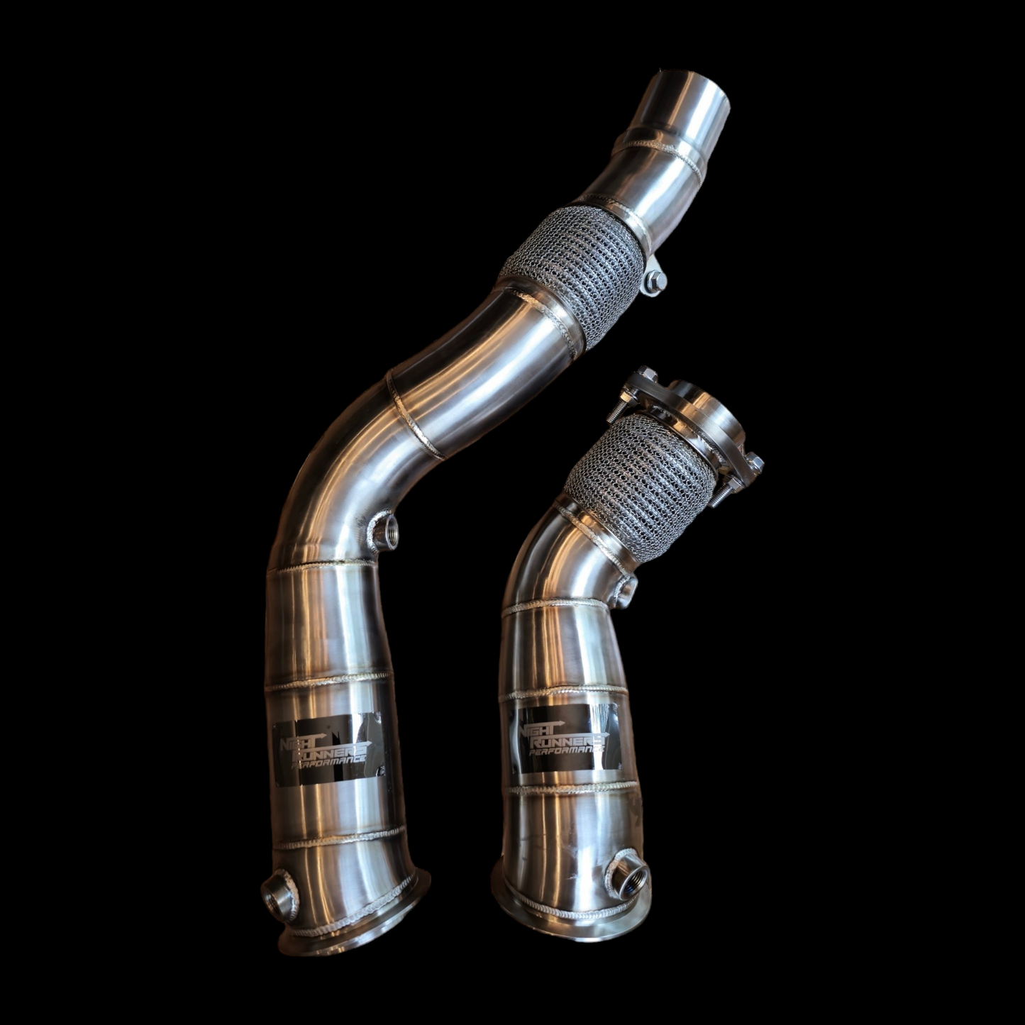 NightRunners Performance Titanium Charge Pipes and J-pipe Kit for BMW M3 | M4 | M2C | F80 F82 F87 S55