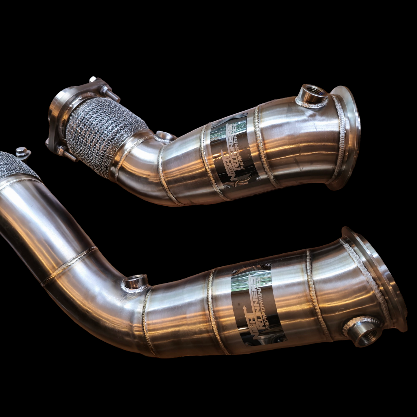 NightRunners Performance Titanium Charge Pipes and J-pipe Kit for BMW M3 | M4 | M2C | F80 F82 F87 S55