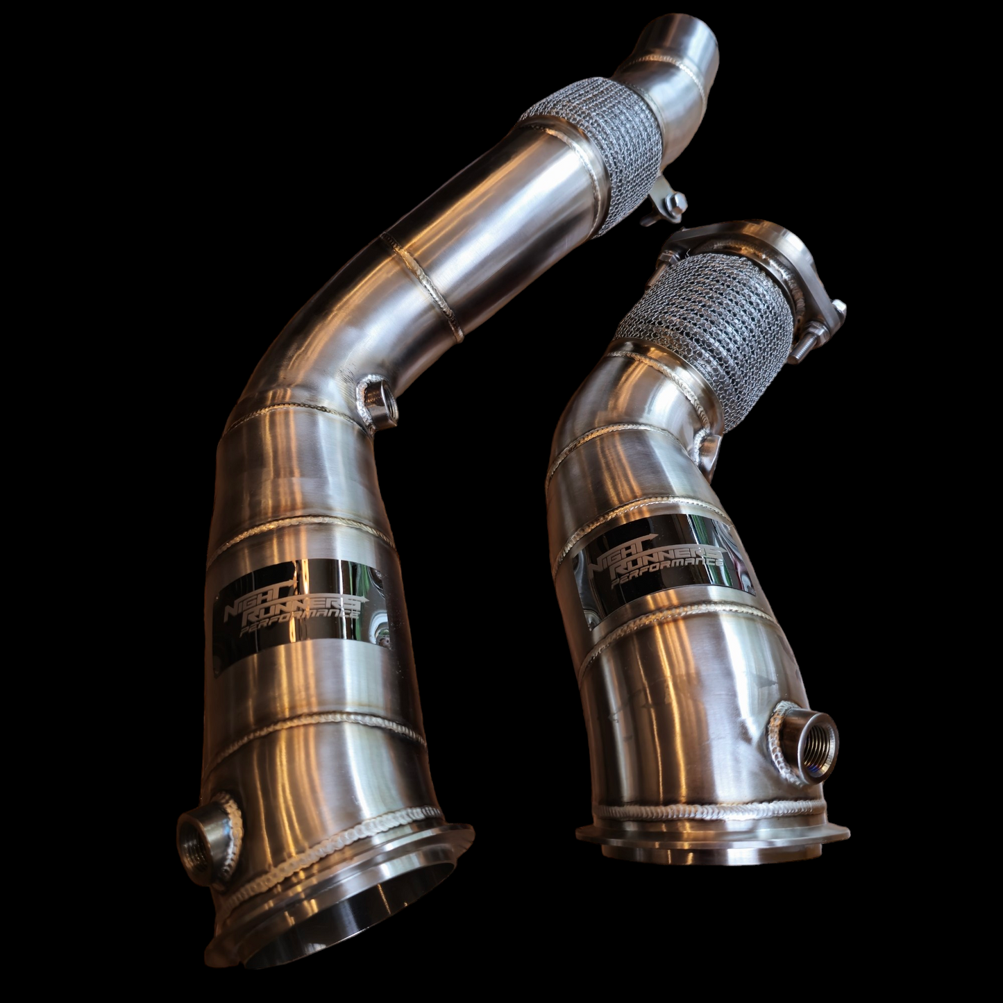 NightRunners Performance Titanium Charge Pipes and J-pipe Kit for BMW M3 | M4 | M2C | F80 F82 F87 S55