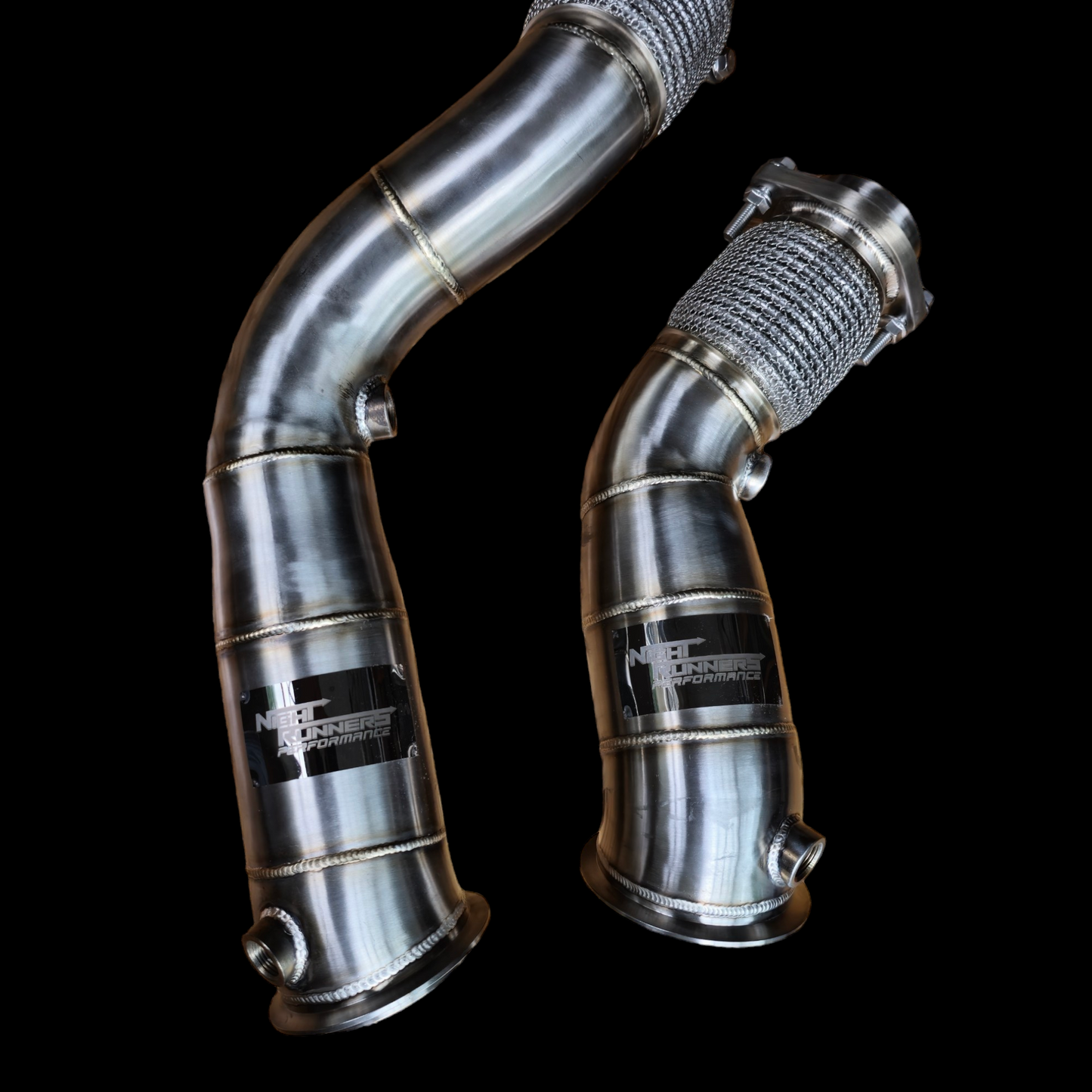 NightRunners Performance Titanium Charge Pipes and J-pipe Kit for BMW M3 | M4 | M2C | F80 F82 F87 S55