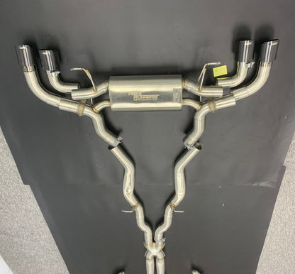 NRP BMW M5 M8 Catless Downpipes with Heat Shield