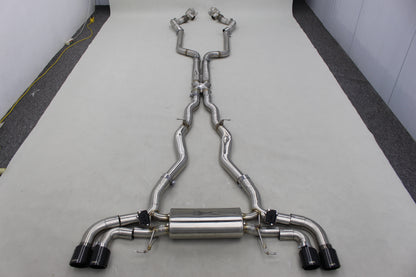 NRP BMW M5 M8 Catless Downpipes with Heat Shield
