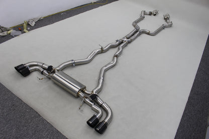 NRP BMW M5 M8 Catless Downpipes with Heat Shield