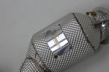 NRP M5 M8 Catted High-Flow Downpipes with Heat Shield