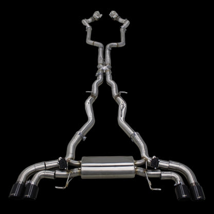 NRP BMW M5 M8 Catless Downpipes with Heat Shield