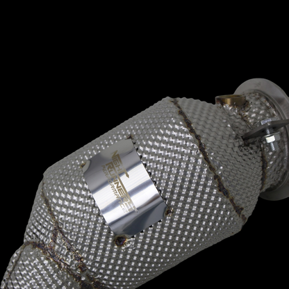 NRP BMW M5 M8 Catless Downpipes with Heat Shield