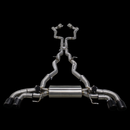 NRP BMW M5 M8 Catless Downpipes with Heat Shield
